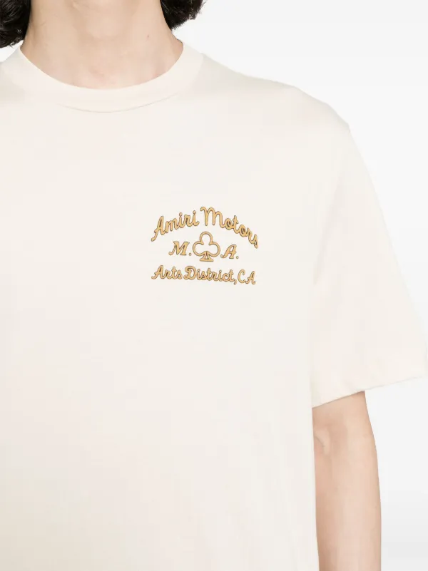 AMIRI Motors Cotton T-shirt | Neutrals | FARFETCH ID