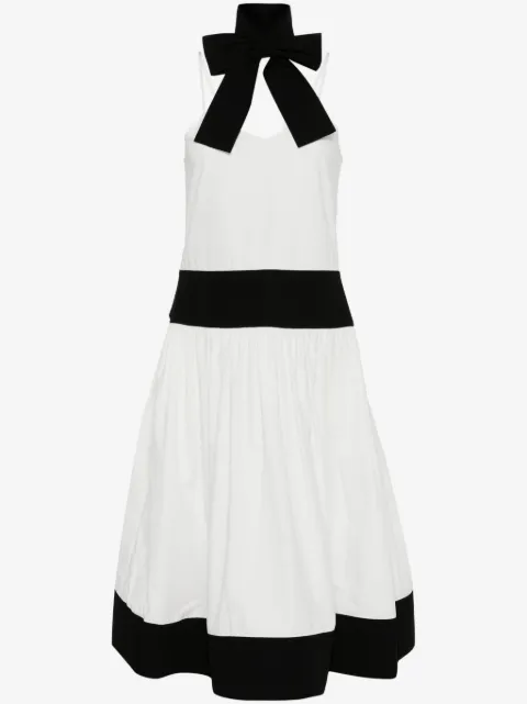 Kimhekim scarf cotton-linen midi dress