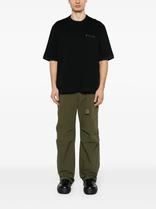 【関税込み】sacai ブラック パネル Tシャツ Sacai パネル Tシャツ | ブラック | FARFETCH JP