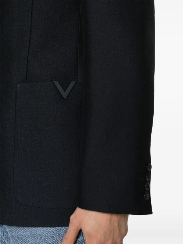 Valentino シングルジャケット ブルー FW24/25 Valentino Garavani シングルジャケット | ブルー | FARFETCH JP