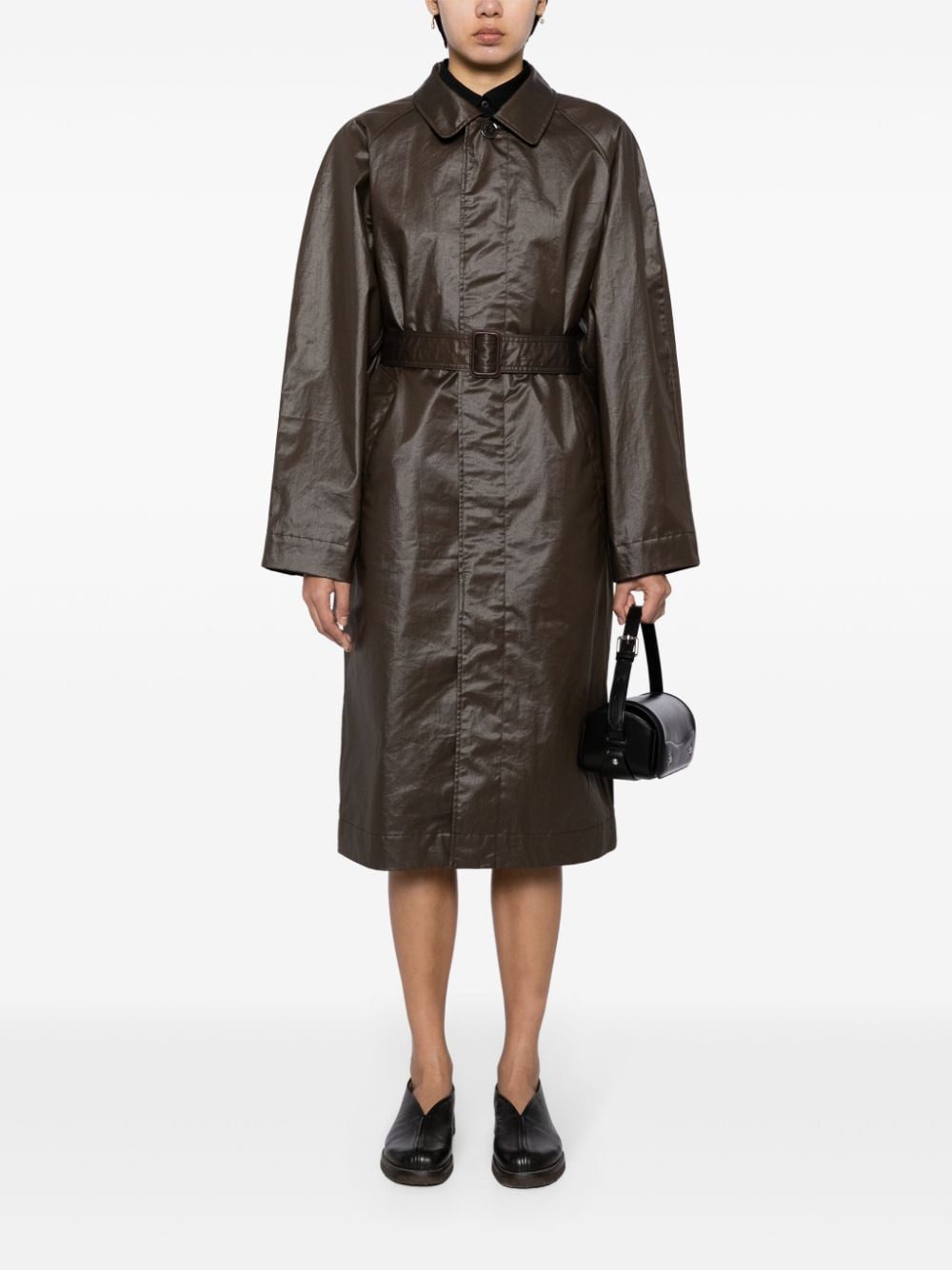 LEMAIRE belted trench coat - Bruin