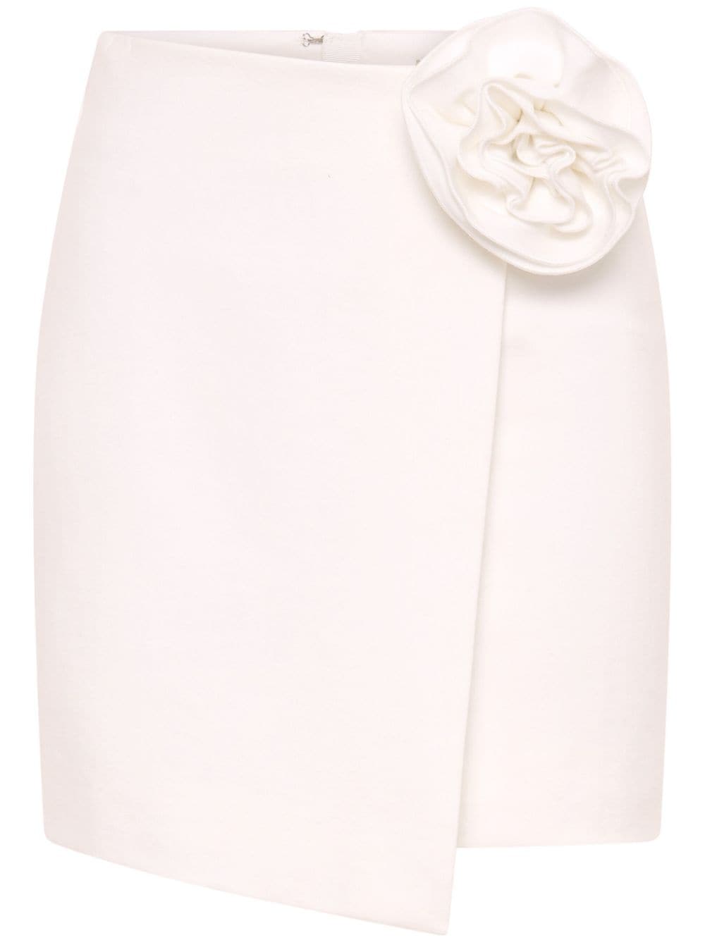 Nicholas Saylor floral-appliqué mini skirt - Weiß