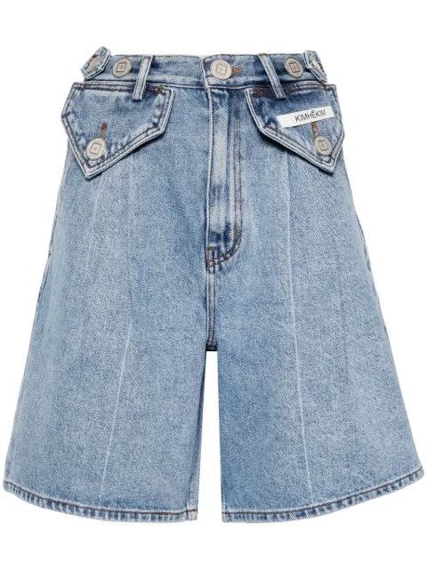 Kimhekim shorts de mezclilla con detalle de botones