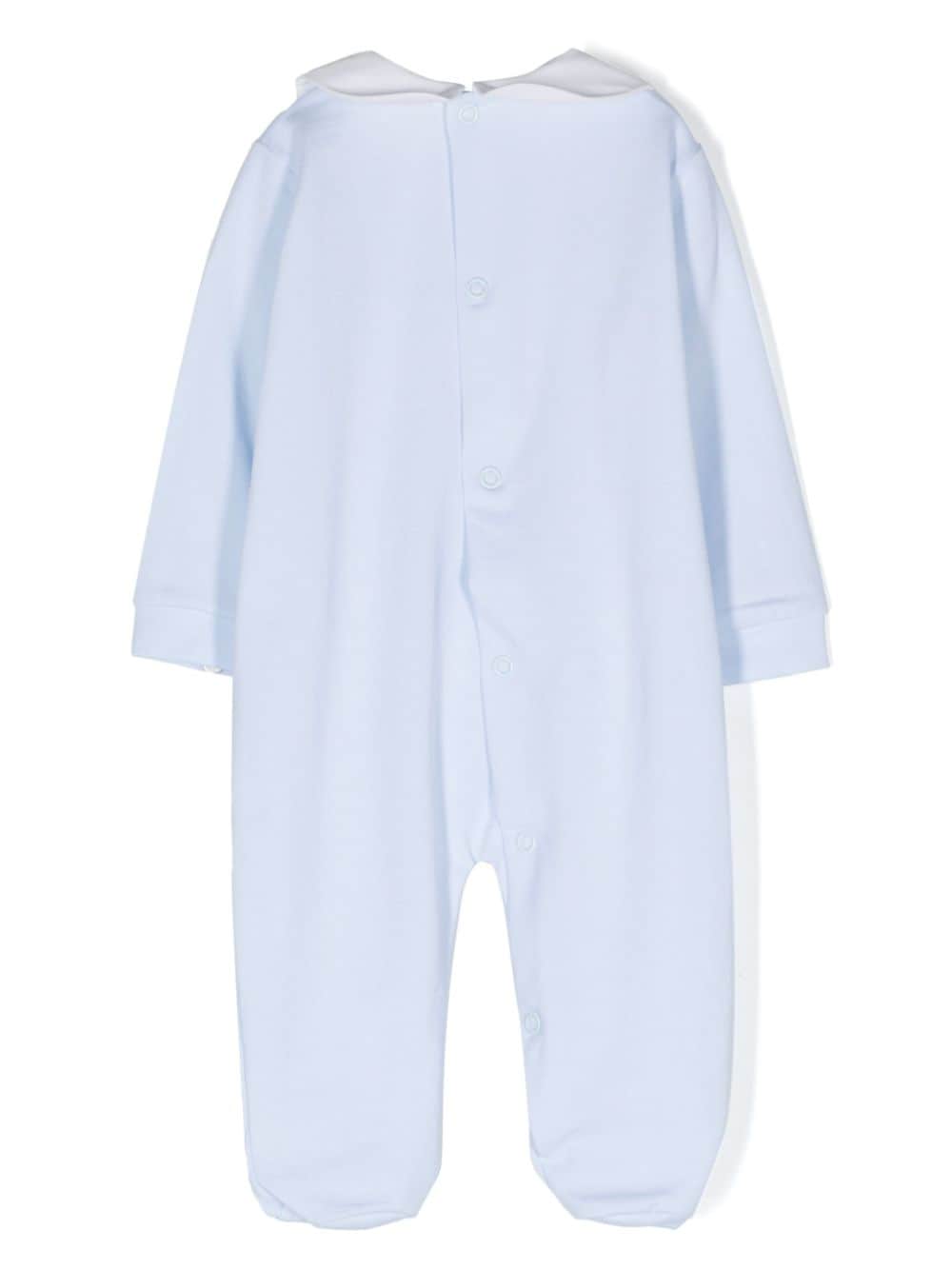 Shop Siola Embroidered-motif Pajamas In Blue