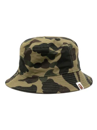 A BATHING APE® 1st Camo One Point Reversible Bucket Hat - Farfetch