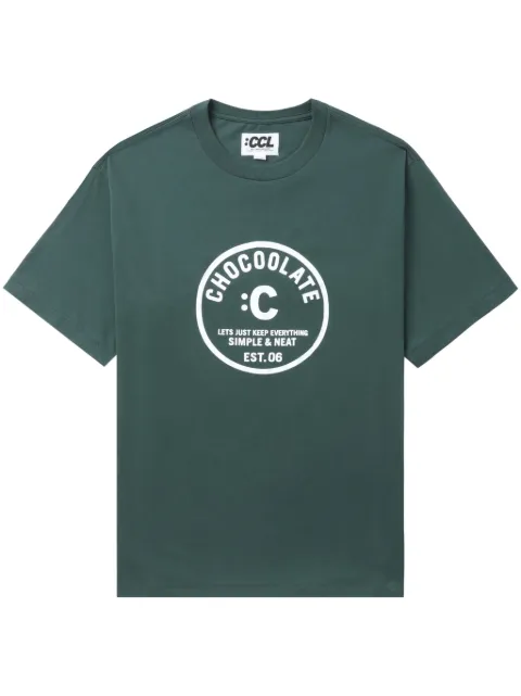CHOCOOLATE logo-print cotton T-shirt