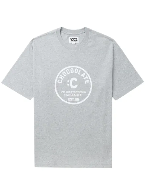 CHOCOOLATE logo-print cotton T-shirt