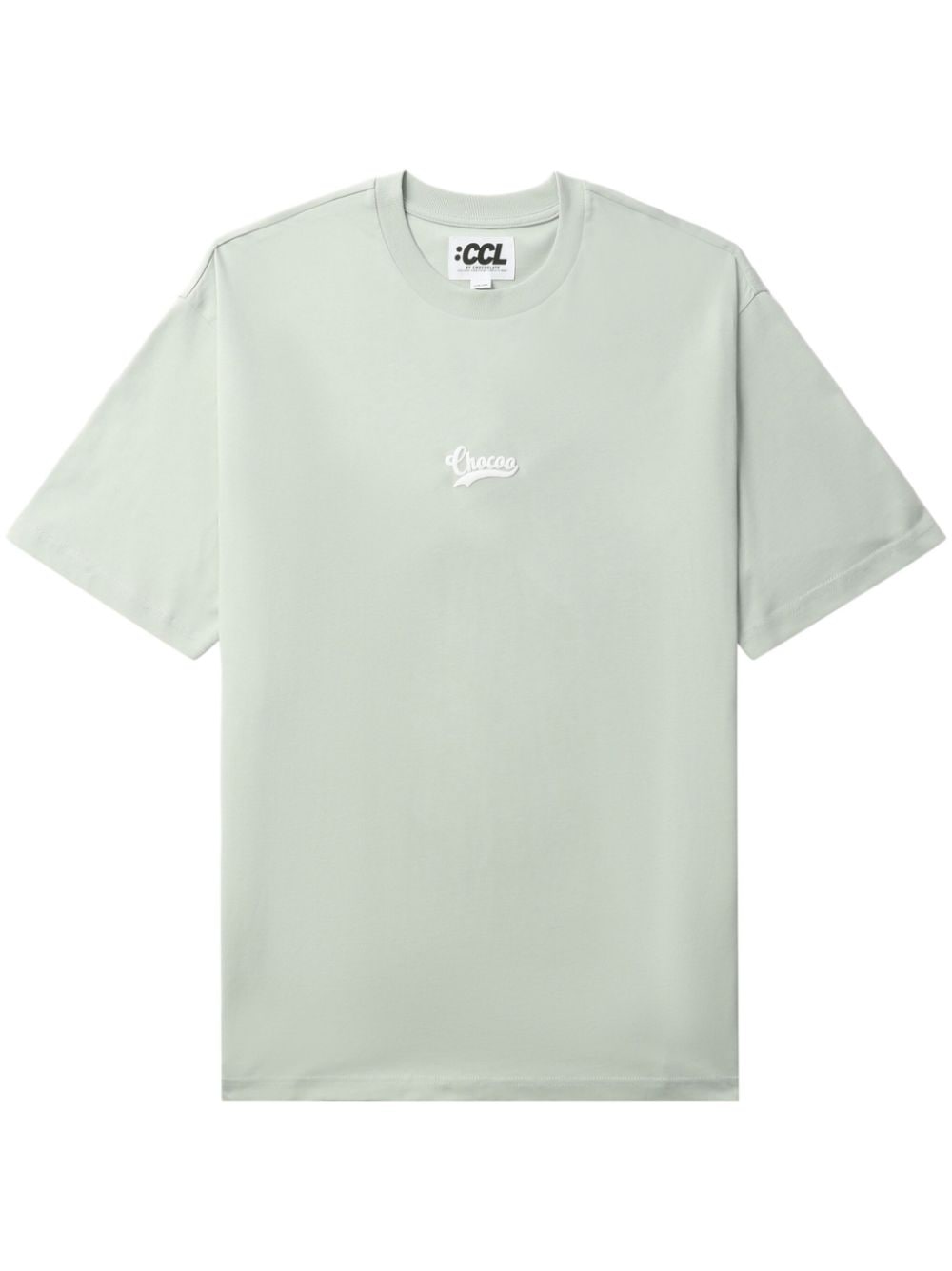 CHOCOOLATE Katoenen T-shirt met logoprint Groen