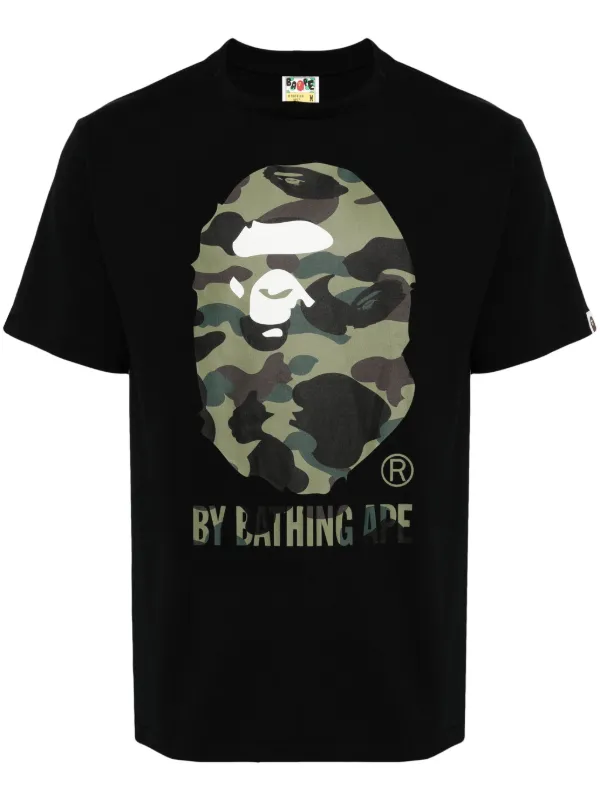 A BATHING APE® Camo Big Ape Tシャツ | ブラック | FARFETCH JP