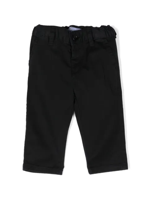 Emporio Armani Kids pantalones chinos rectos con placa del logo