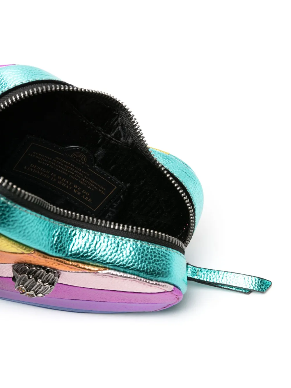 Kurt Geiger London Kensington Heart leren crossbodytas Blauw