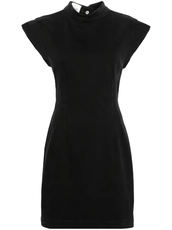 Isabel Marant Nina Twill Minidress in Black