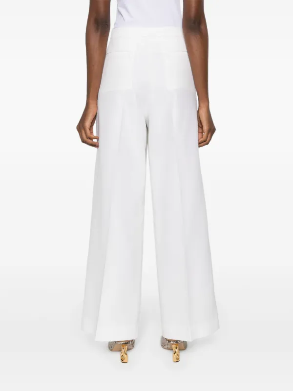 Fabiana Filippi high-waist wide-leg Trousers | White