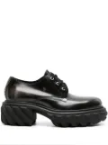 Off-White Exploration patent leather derby shoes - Grey