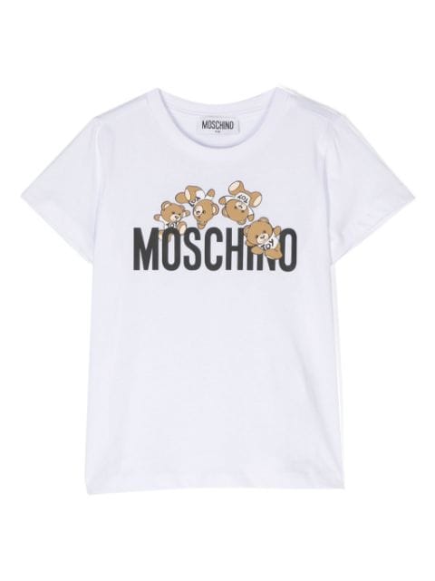 Moschino Kids t-shirt à imprimé Leo Teddy
