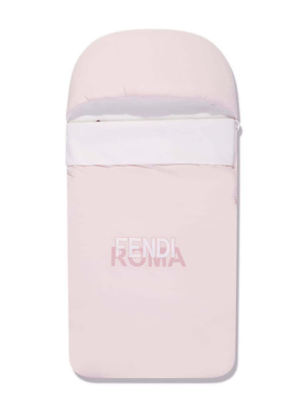 Fendi Logo-embroidered Cotton Sleep Bag In Pink