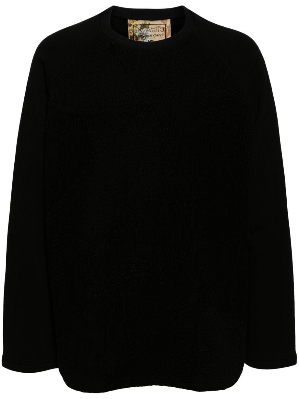 Shop By Walid Crew-neck Cotton Jumper In Black