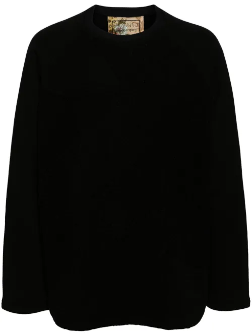 Pull en coton à col rond - By Walid - Modalova