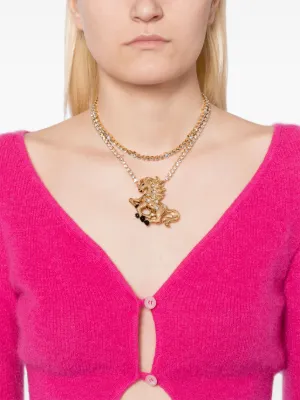 Marni フラワーチャーム ネックレス | シルバートーン | FARFETCH JP