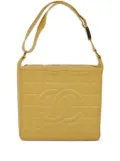 CHANEL Pre-Owned 2003 Choco Bar CC tote bag - Yellow