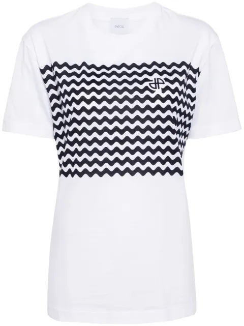 Patou Waves organic-cotton T-shirt