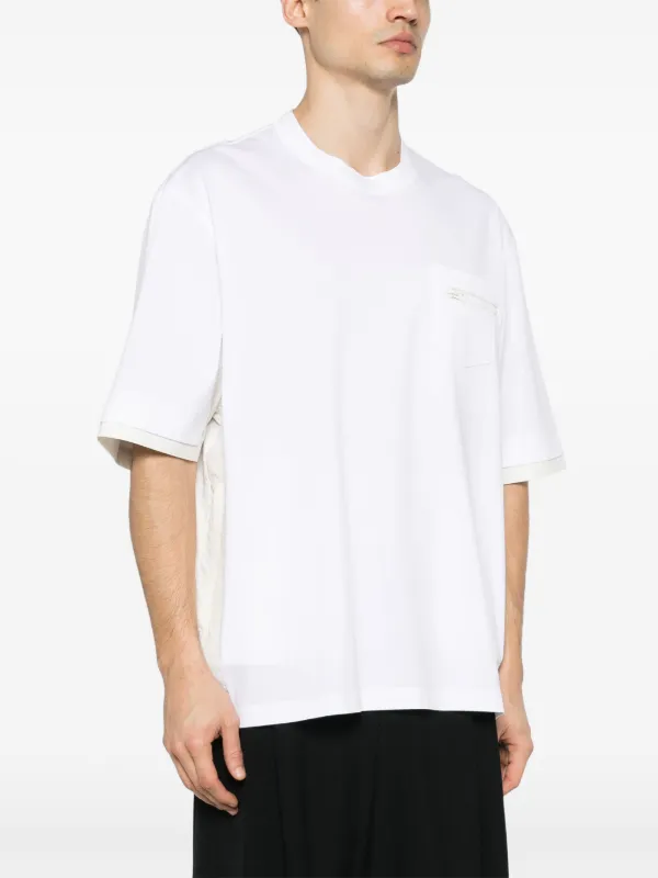 Sacai パネル Tシャツ | ホワイト | FARFETCH JP