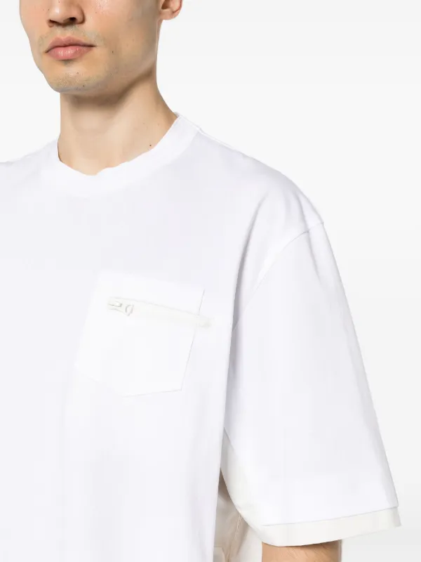 Sacai パネル Tシャツ | ホワイト | FARFETCH JP