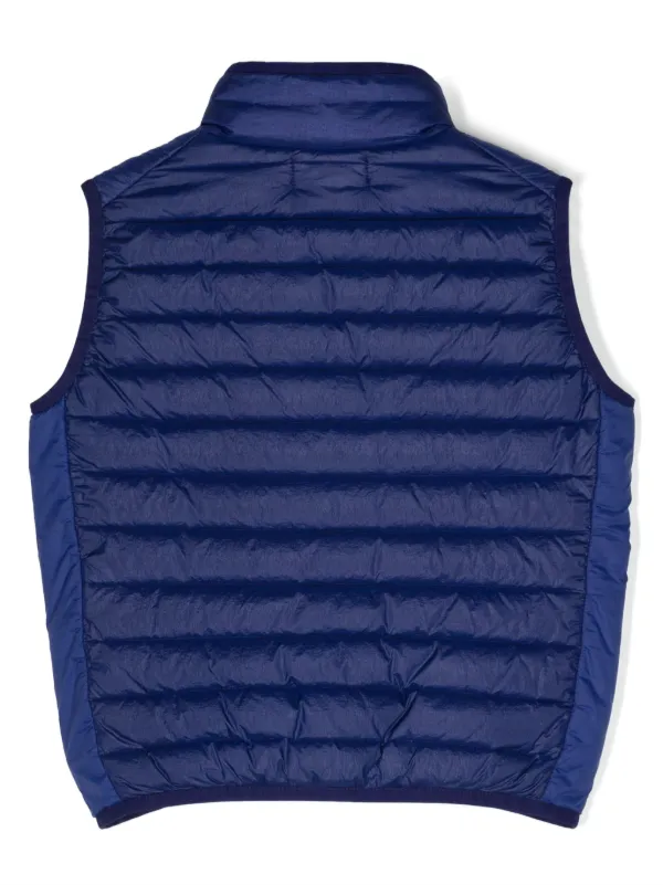 Stone Island Junior Compass-motif Gilet Blue FARFETCH IN