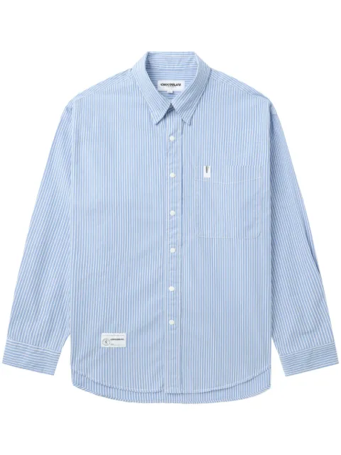 CHOCOOLATE striped cotton shirt