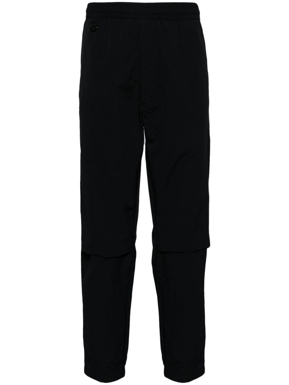 Chocoolate Logo-embroidered Straight-leg Trousers In Black