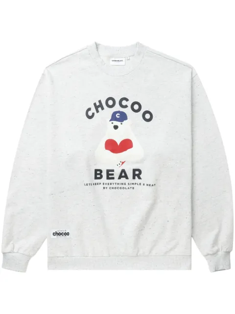 CHOCOOLATE sudadera con estampado Chocoo Bear