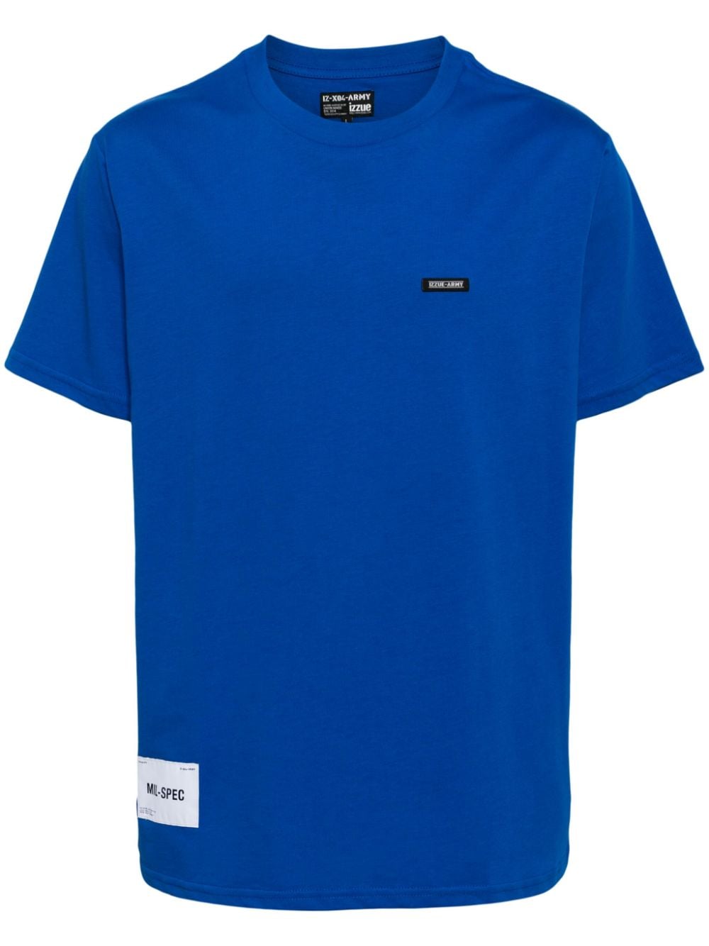Izzue T-shirt met logopatch Blauw