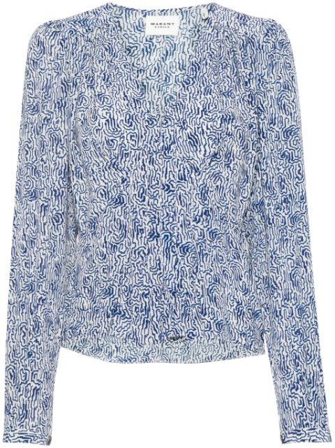 MARANT ÉTOILE Eddy abstract-print blouse