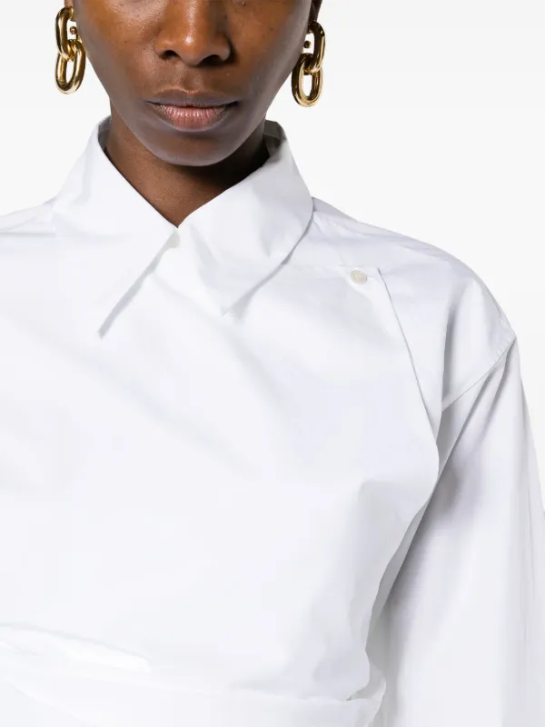 Fabiana Filippi Sleeveless Satin Tunic | White | FARFETCH JO
