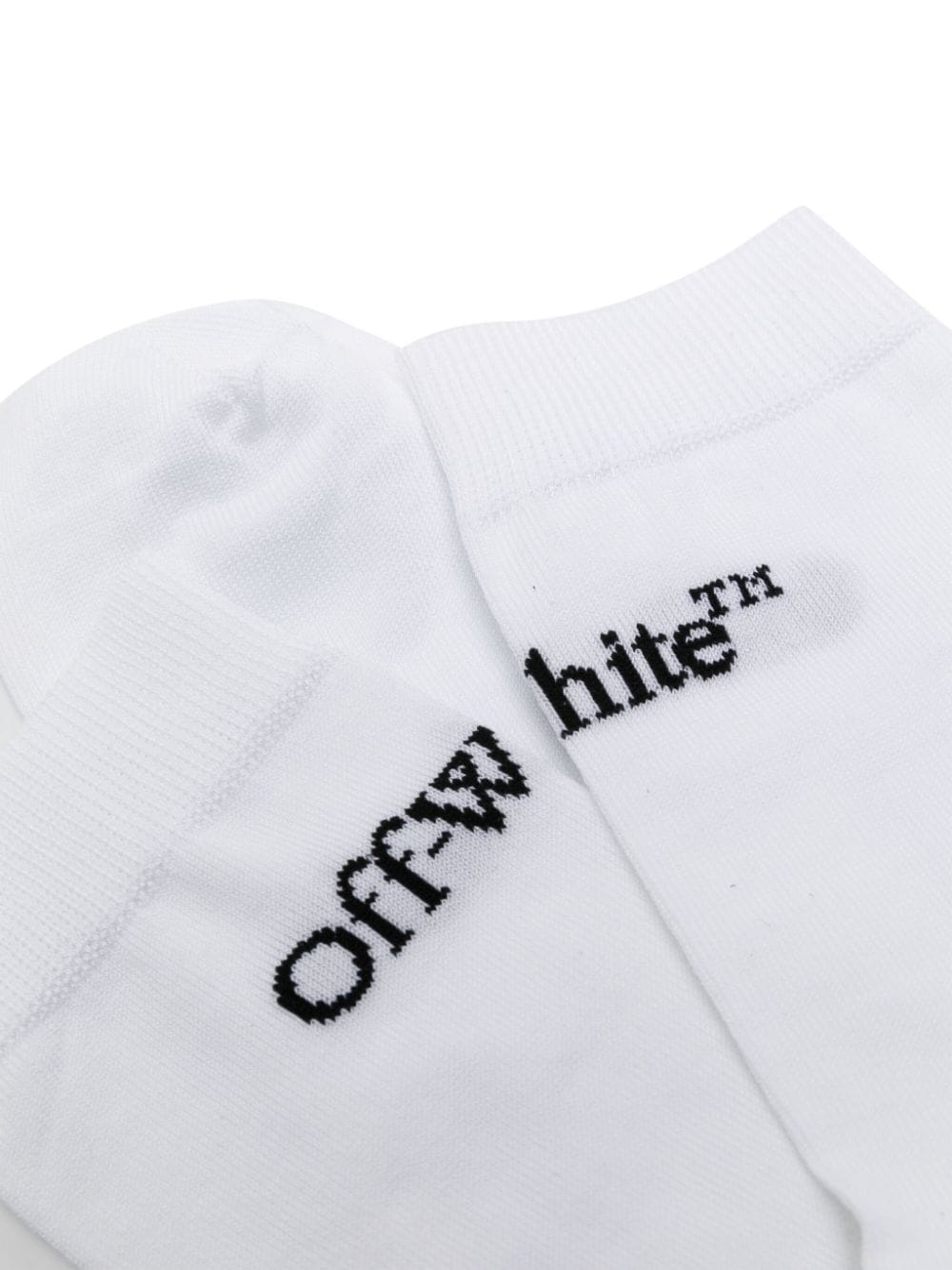 Off-White Sokken met intarsia logo Wit