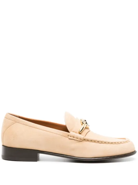 Valentino Garavani VLogo-plaque suede loafers