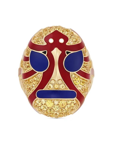 Francesca Villa 18kt rose gold The Octopus Man sapphire ring