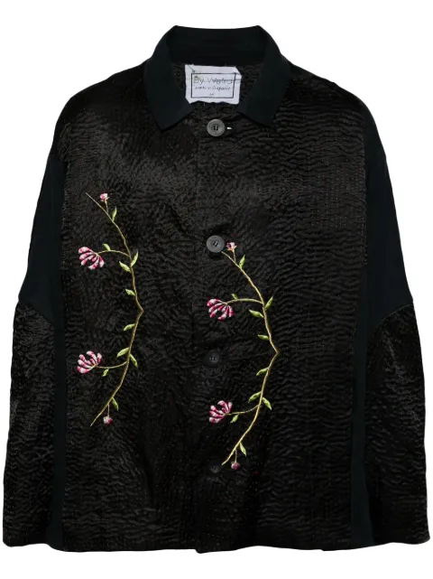 By Walid embroidered single-breasted coat