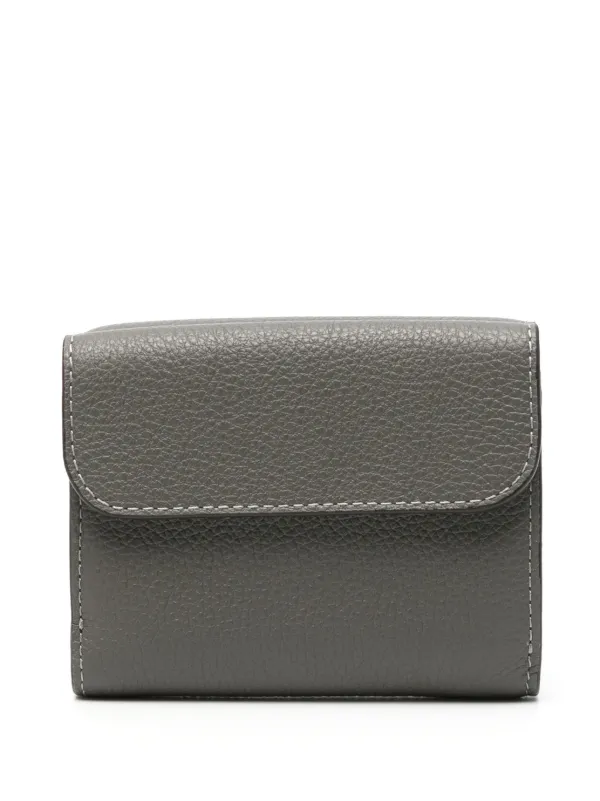 【 Chloe 】 Marcie Small Wallet Chloé Small Marcie Tri Fold In Grained Leather | Chloé US