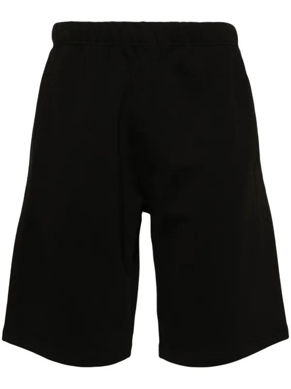 Kenzo Varsity Cotton Track Shorts Black FARFETCH