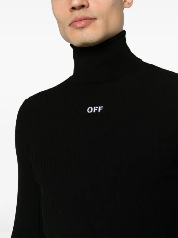 Off-White ロゴパッチ リブセーター - Farfetch