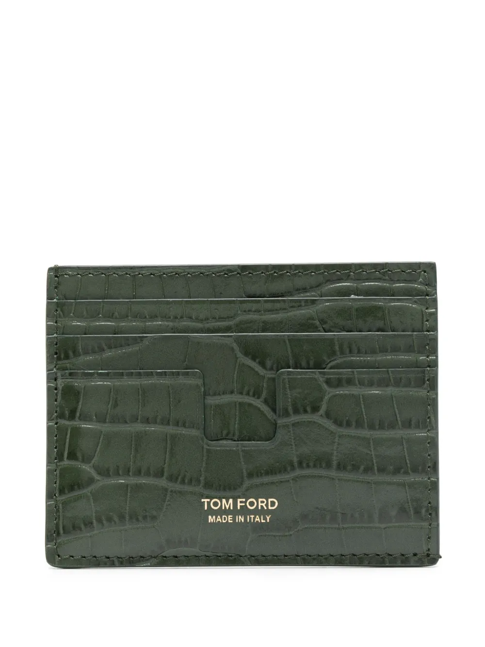 TOM FORD crocodile-embossed Leather Cardholder - Farfetch
