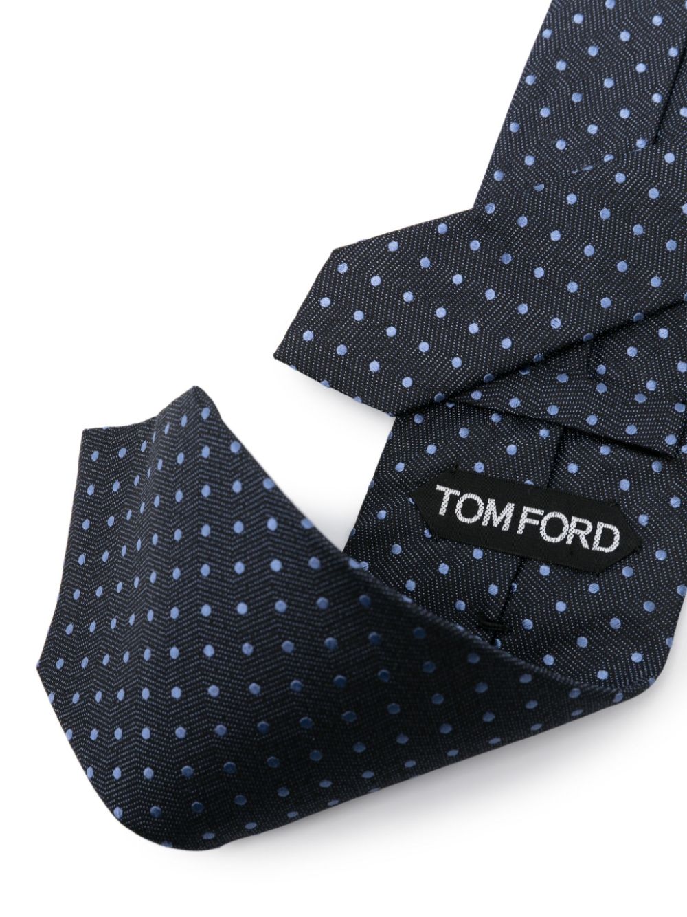 TOM FORD Stropdas met geometrisch patroon Blauw