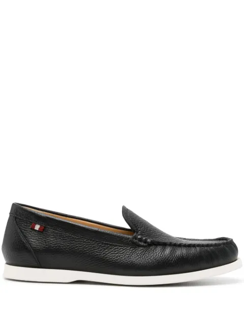 Bally grained leather loafers