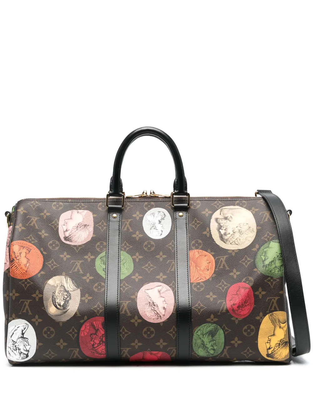 Louis Vuitton Pre-Owned Keepall 45 Fornasetti Limited Edition luggage bag - Marrone