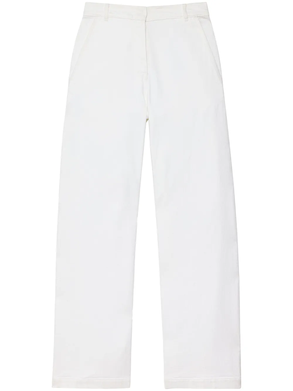 Another Tomorrow Jeans a gamba ampia - Bianco