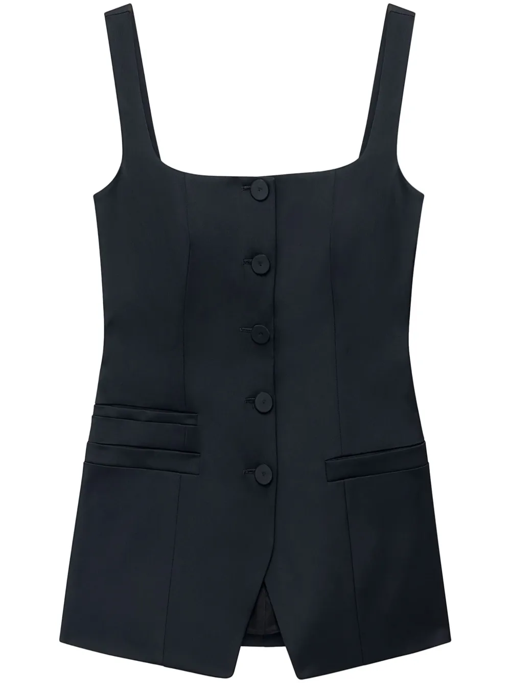 Another Tomorrow Top a quadri - Nero