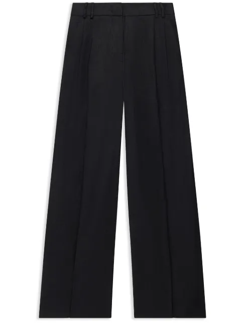 Another Tomorrow pantalones anchos con pinzas