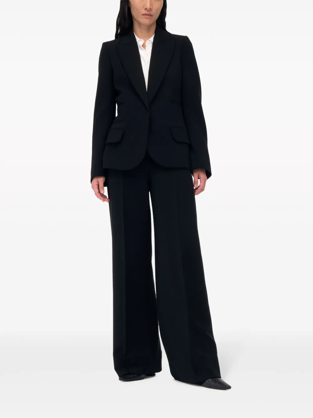  Another Tomorrow Blazer Con Botones - Negro 