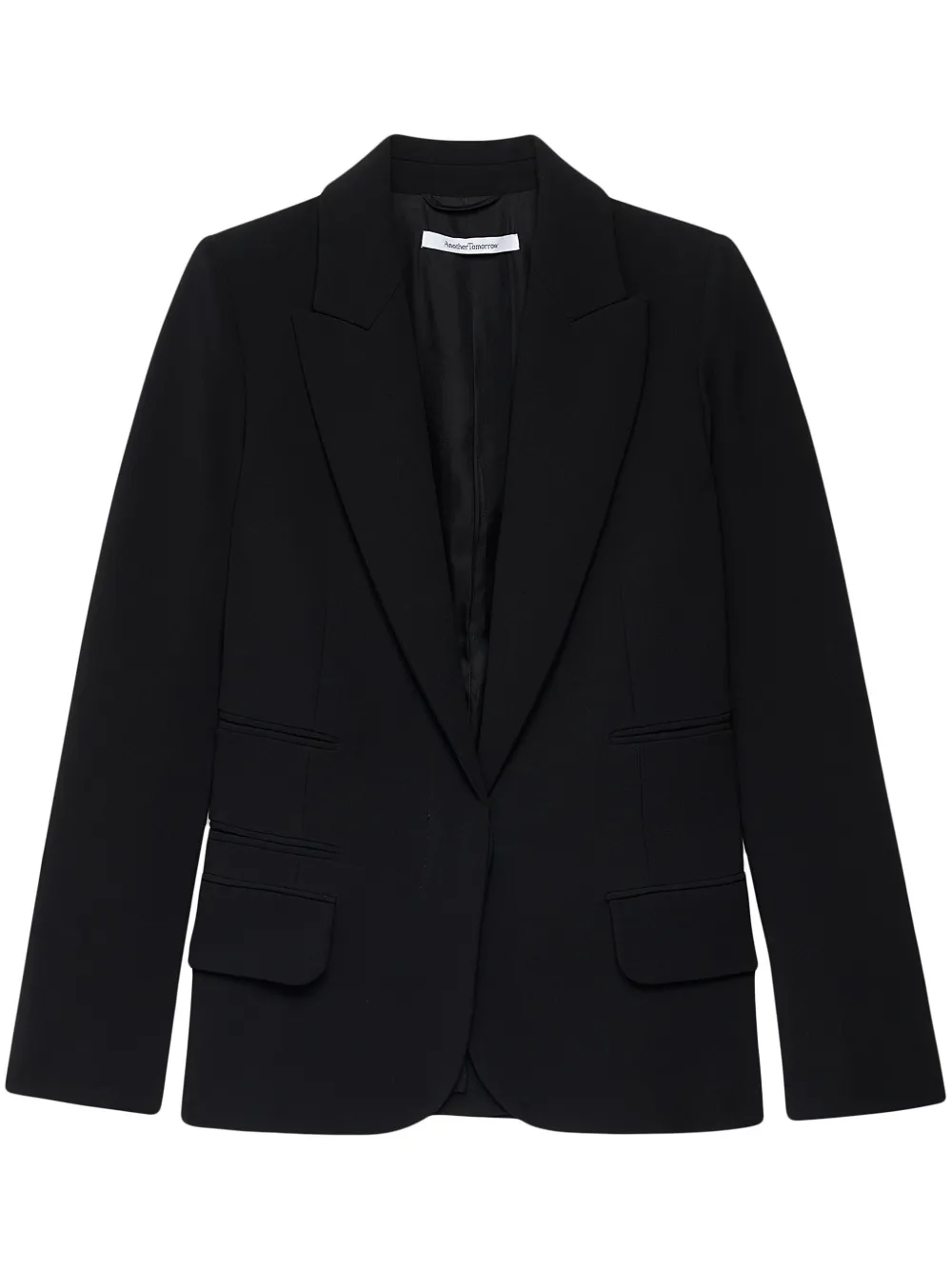 Another Tomorrow single-breasted blazer - Black